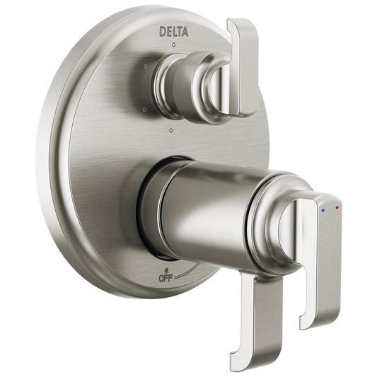 Delta Tetra Lumicoat Stainless 5.38-in Universal Bathtub/Shower Diverter 0.5-in -ID