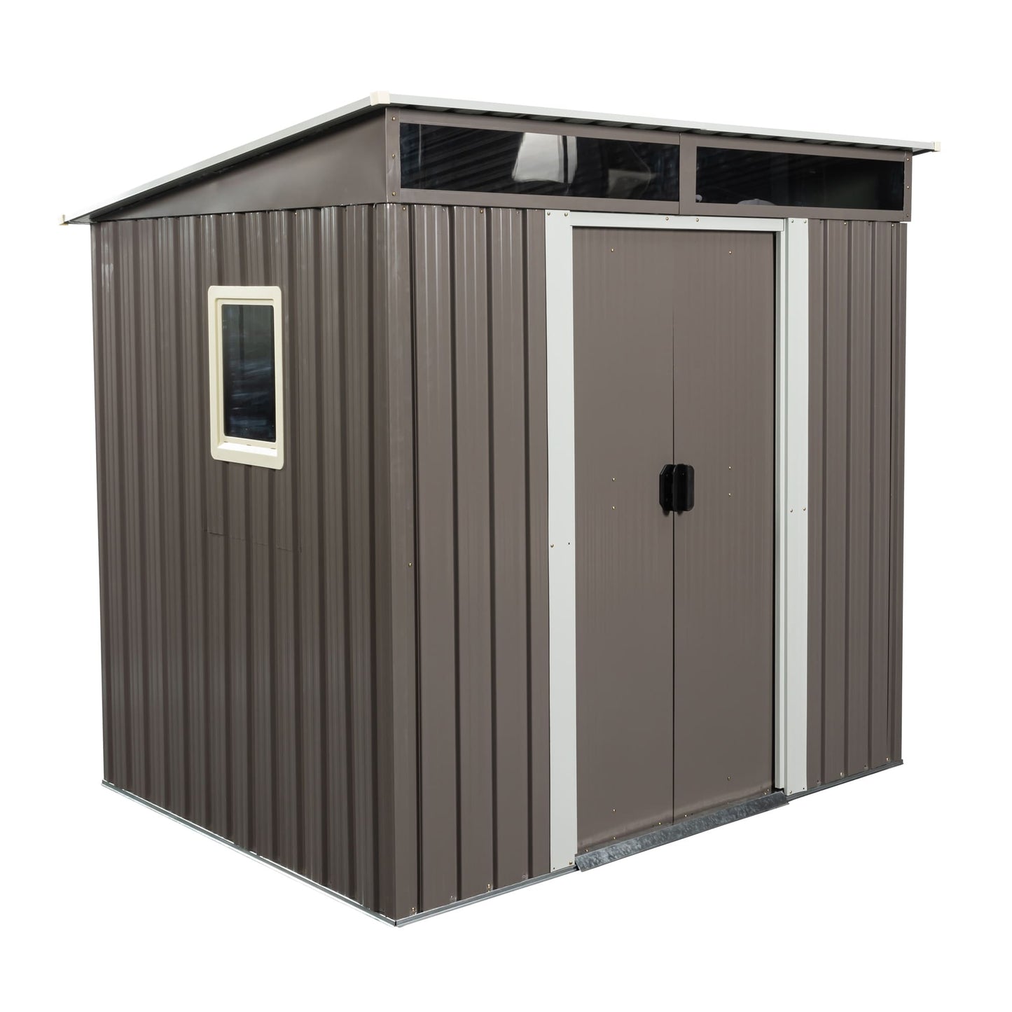 Clihome 5-ft x 6-ft Galvanized steel Metal Storage Shed