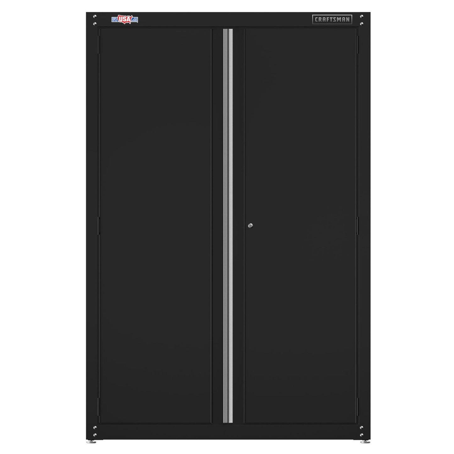 CRAFTSMAN 48-in W x 74-in H x 18-in D Freestanding Steel Garage Cabinet in Black