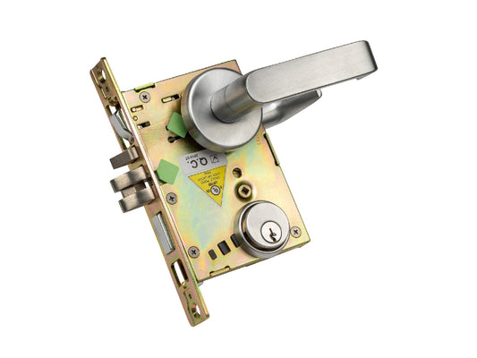 Trans-Atlantic Co DXML Series Classroom Mortise Brushed Chrome Interior or Exterior Storeroom Door Handle