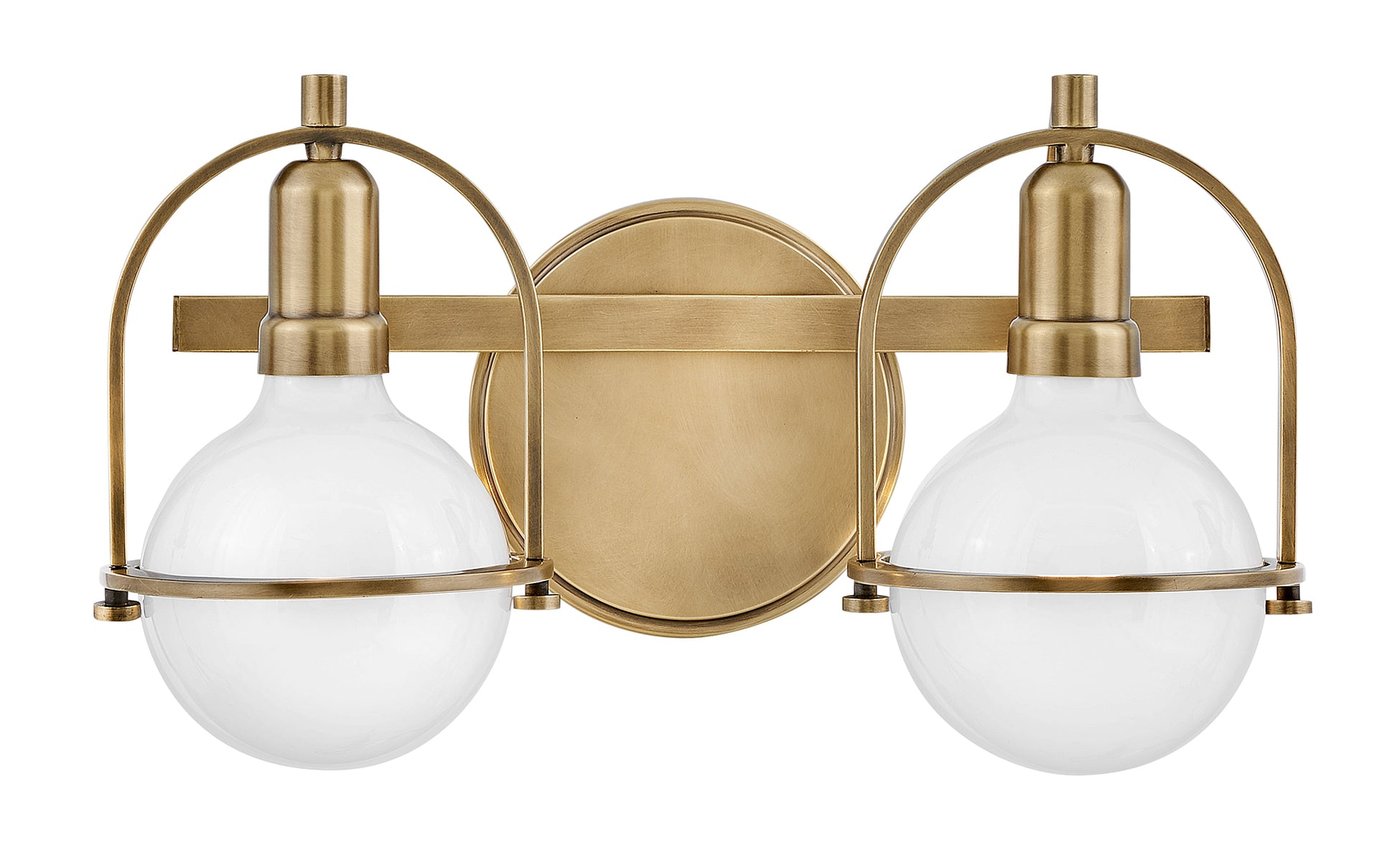 Hinkley Somerset Shade-Free 16-in 2 Light Satin Brass Transitional Bathroom Vanity light