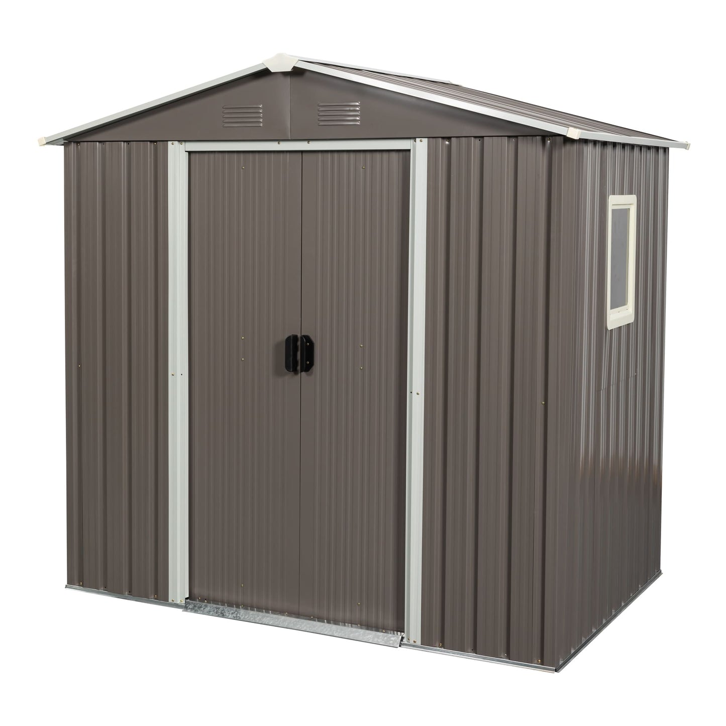 Maocao Hoom 6.04-ft x 3.9-ft Galvanized steel Metal Storage Shed
