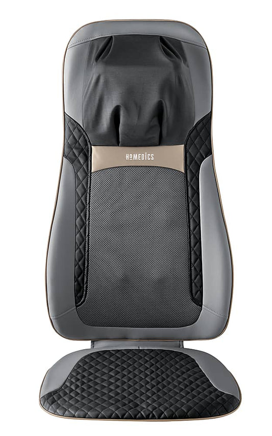 HoMedics - Shiatsu Elite II Massage Cushion with Heat - Gray/Black