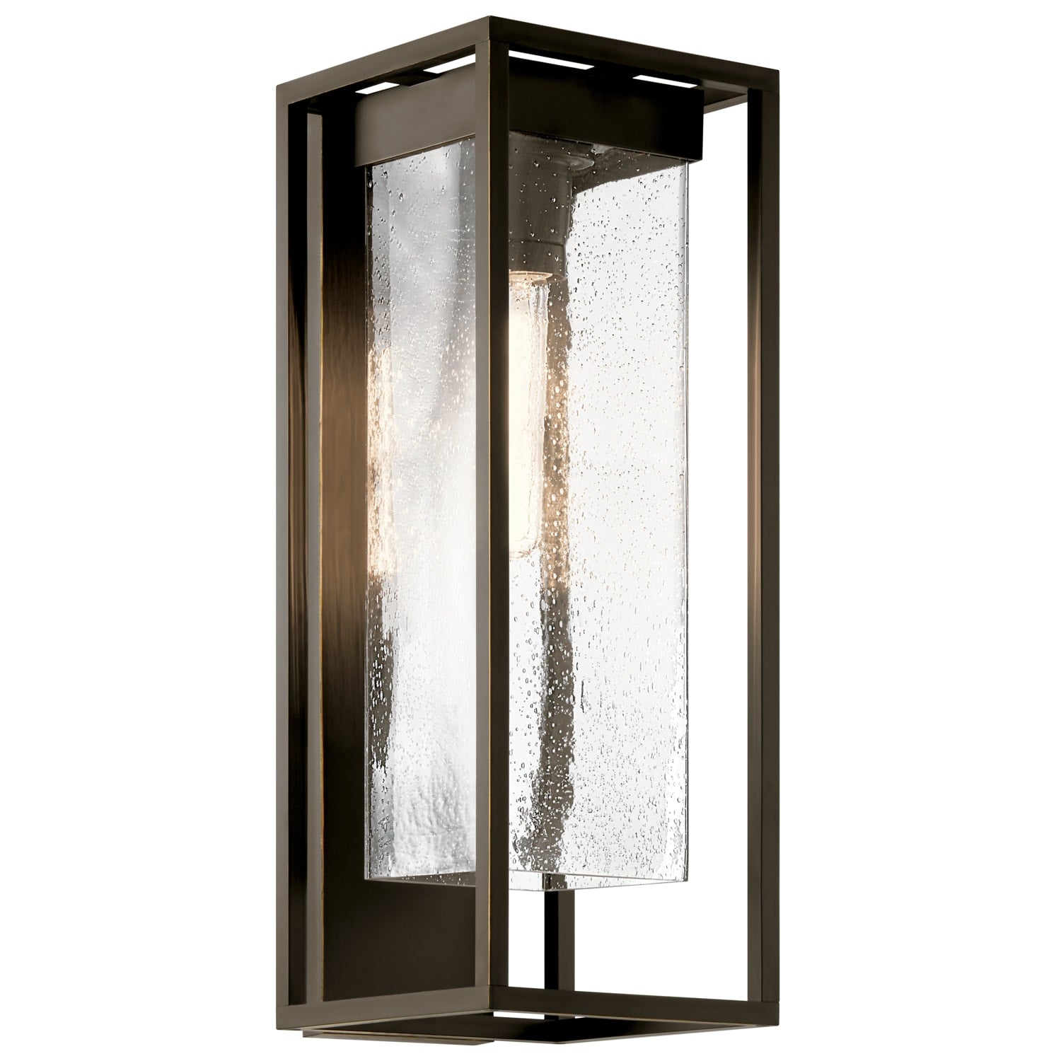 Kichler Mercer 1 -Light 24-in H Bronze Hardwired Outdoor Wall Light