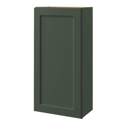 allen + roth Galway 21-in W x 42-in H x 12-in D Sage Wall Fully Assembled Cabinet Flat Panel