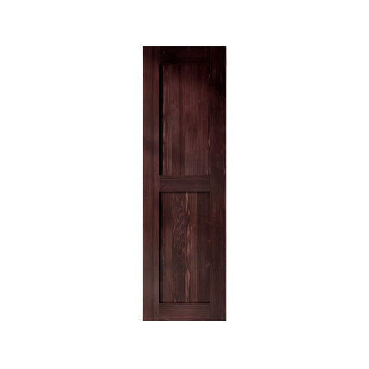HOMACER 26-in x 84-in Red Mahogany Mid-Bar Pine Wood Solid core Single Barn Door (Hardware Not Included)