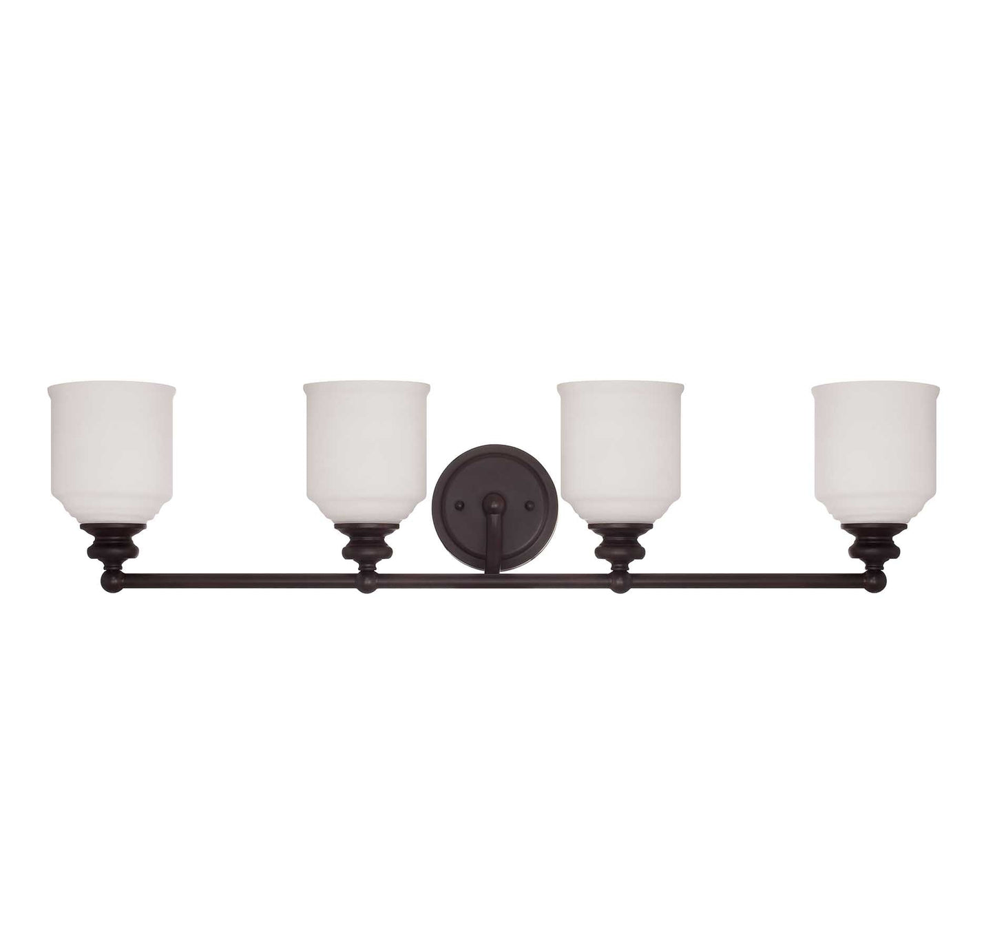 Savoy House Essentials Melrose 33.5-in 4 Light Brushed Bronze Vintage Bathroom Vanity light
