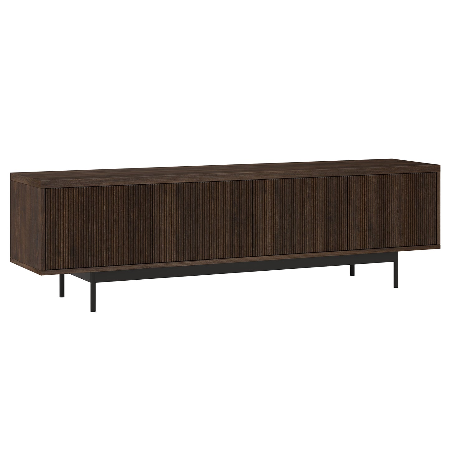 Hailey Home Whitman Transitional Alder Brown 70-in W TV stand ( Accommodates TVs more than 70-in )