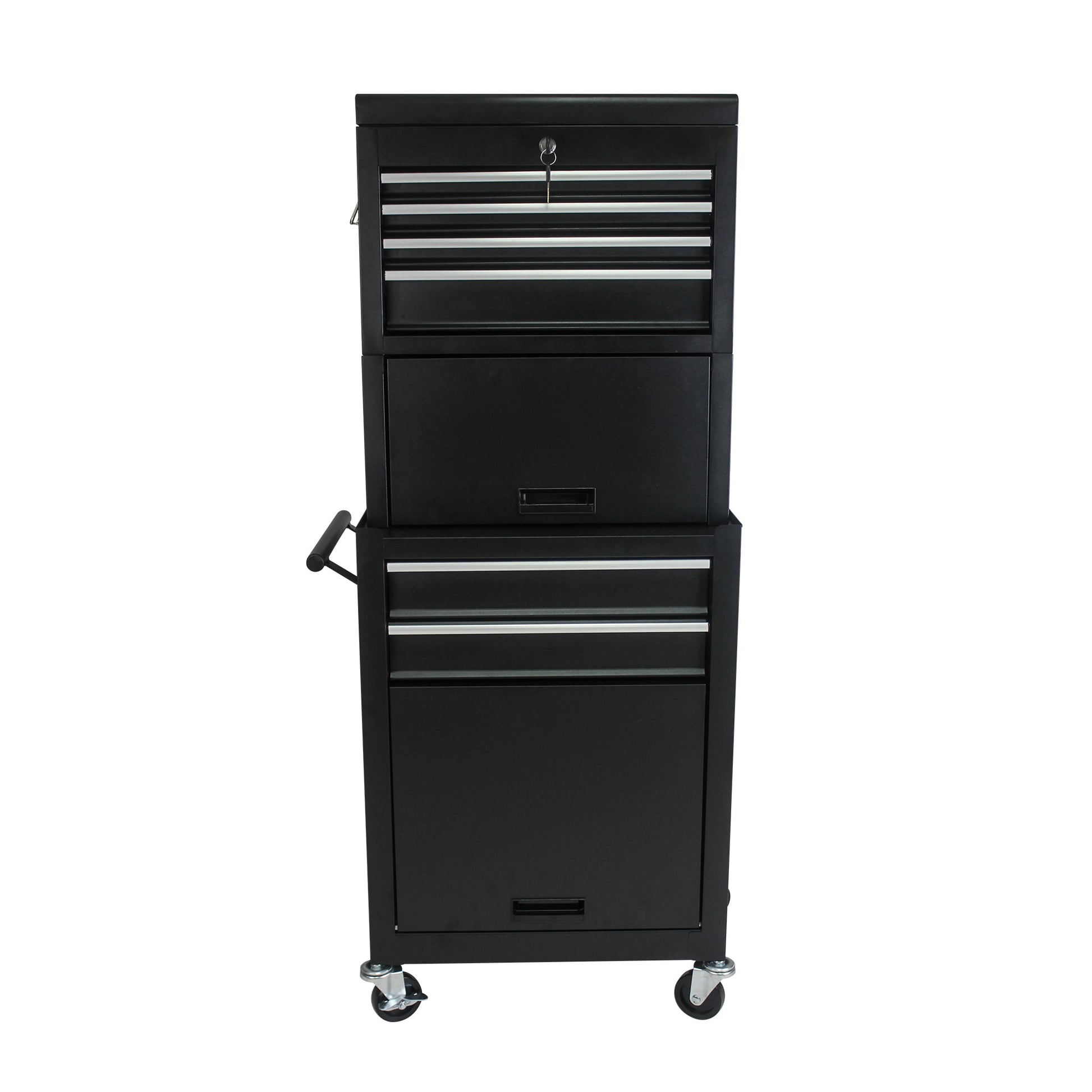 RaDEWAY 20.87-in W x 51.99-in H 6 Ball-bearing Steel Tool Chest Combo (Black) W110282271