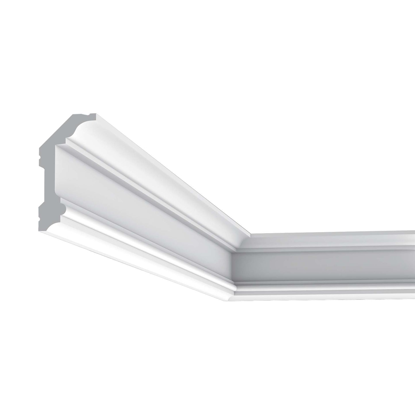 Orac Decor 2-in T x 78-in L Primed Polyurethane Crown Moulding 18 -Pack