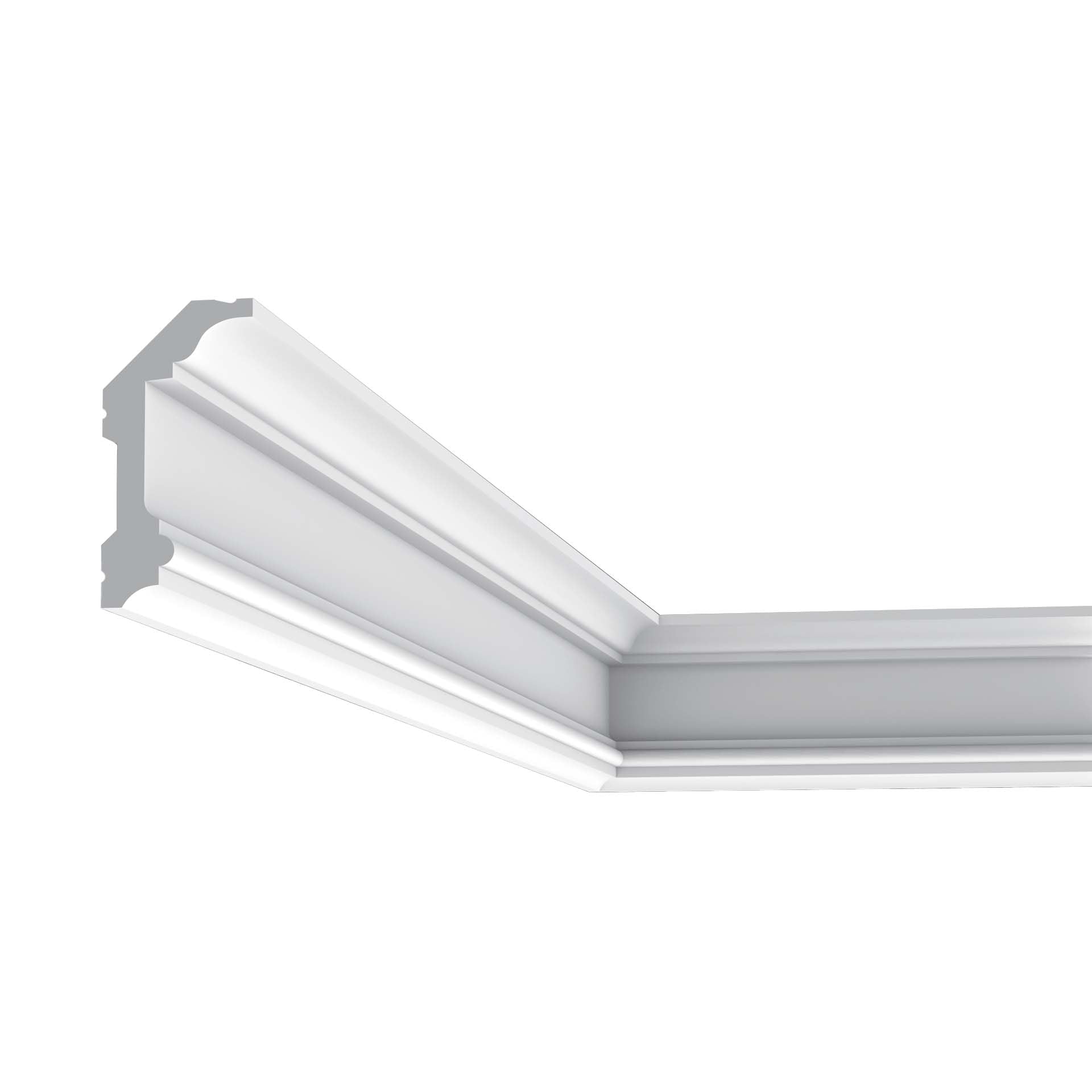 Orac Decor 2-in T x 78-in L Primed Polyurethane Crown Moulding 18 -Pack