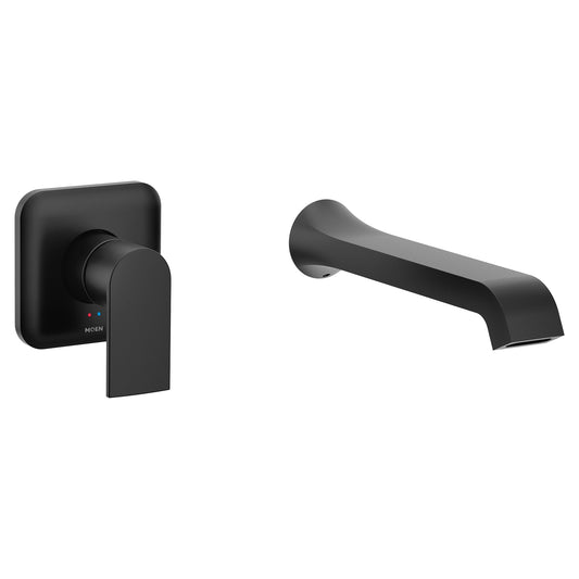 Moen Matte Black 1-handle Wall-mount Mid-arc Bathtub Faucet