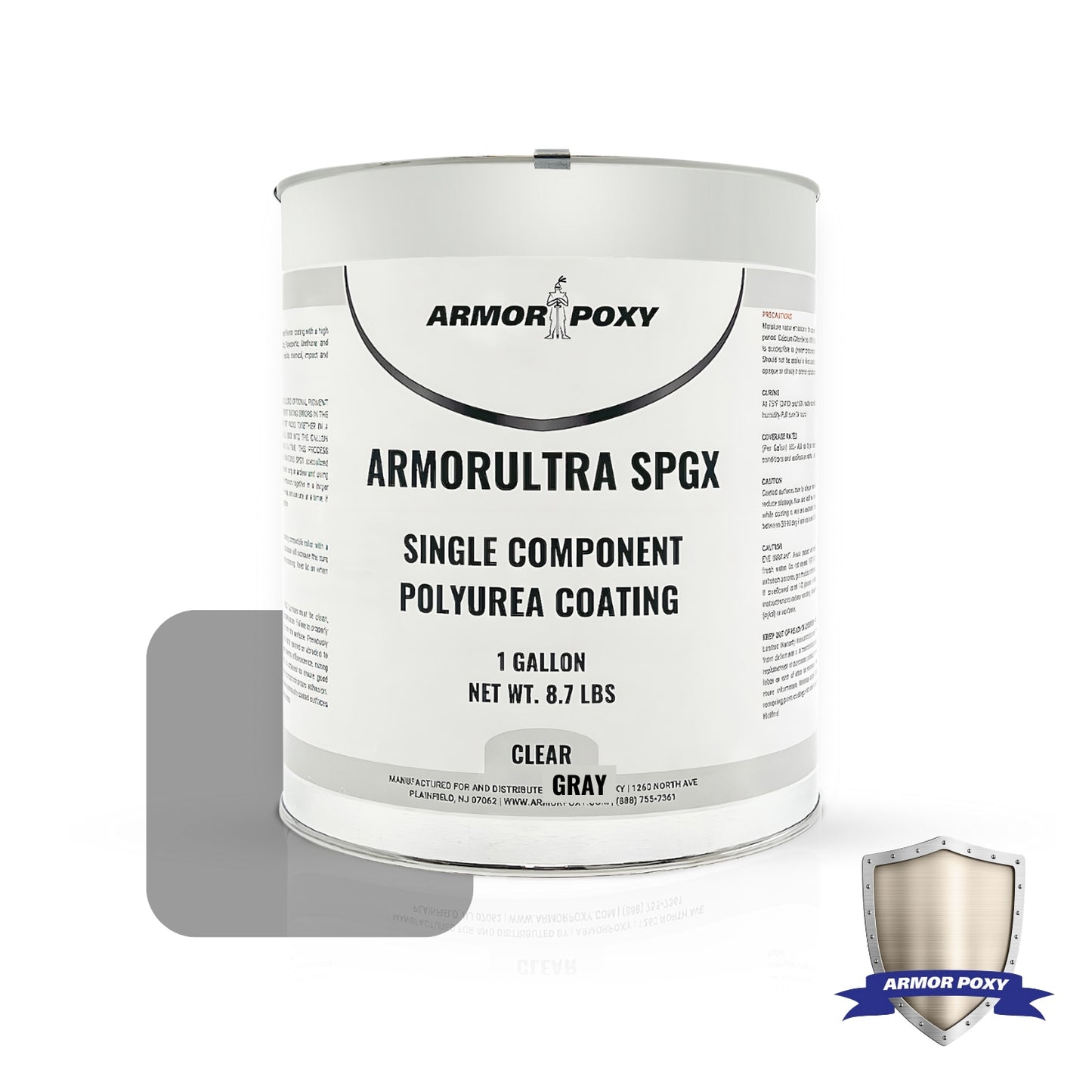 Armorpoxy Polyurea 1-part Gray Polyurea Concrete and Garage Floor Paint ( 1-gallon )