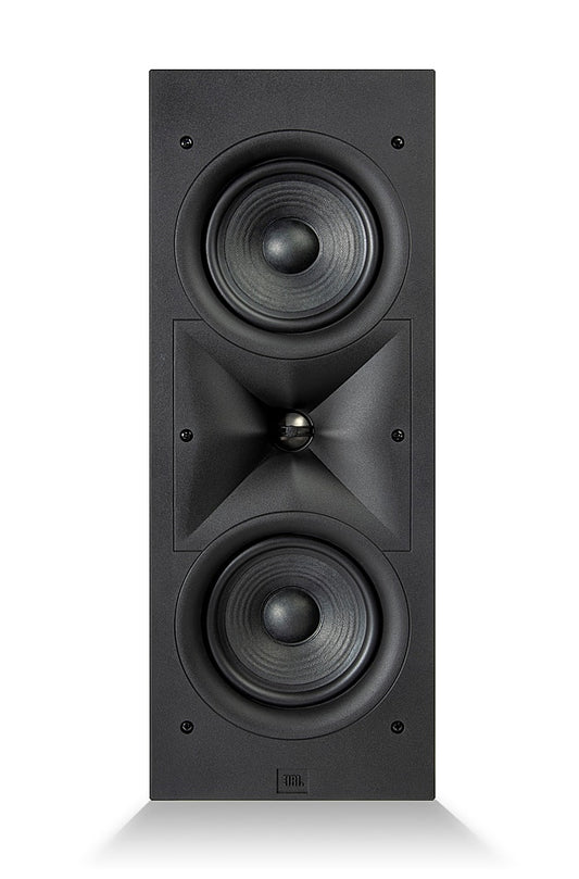 JBL - Stage In-Wall Loudspeaker With 1" Aluminum Dome Tweeter and Dual 5.25" Polycellulose Cone Woofers - black