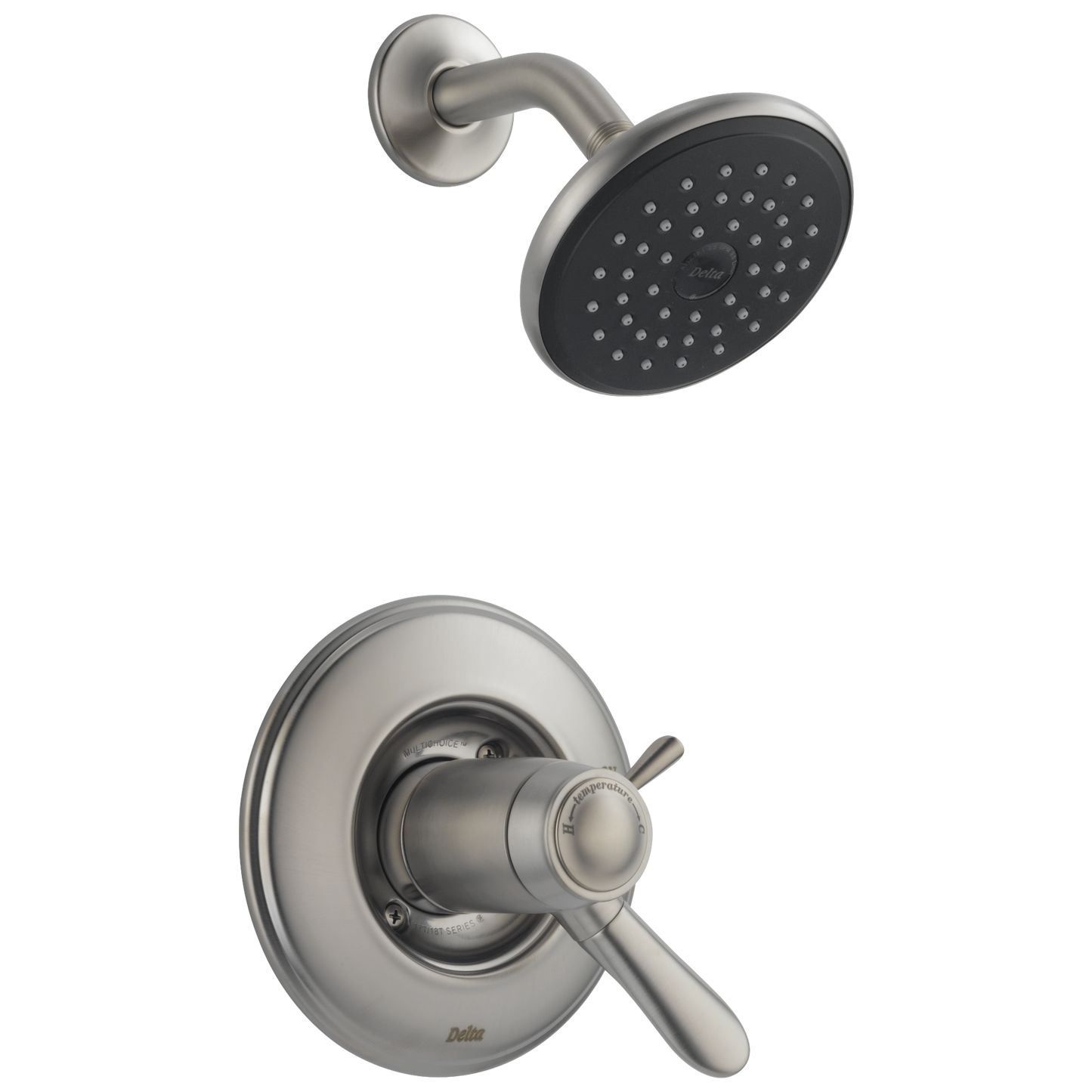 Delta Lahara Thermostatic Stainless Steel 2-handle 5.125-in Round Shower Faucet (Single Function)