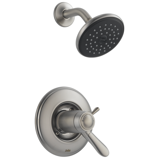 Delta Lahara Thermostatic Stainless Steel 2-handle 5.125-in Round Shower Faucet (Single Function)
