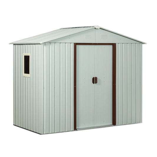 Bayfeve 8-ft x 4-ft Galvanized steel Metal Storage Shed
