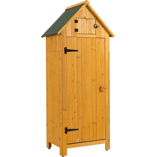 Maocao Hoom 1-ft x 2-ft Gable Style Wood Outdoor Storage Shed 1 Windows 1 Doors