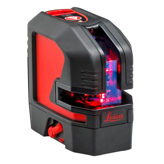 Leica Geosystems 80-ft Red Self-Leveling Cross-line/with Plumb Points Laser Level L2
