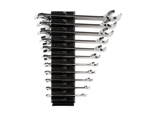TEKTON 11-Piece Set (Sae) Angle Open End Wrench Includes Hard Case WAE95101