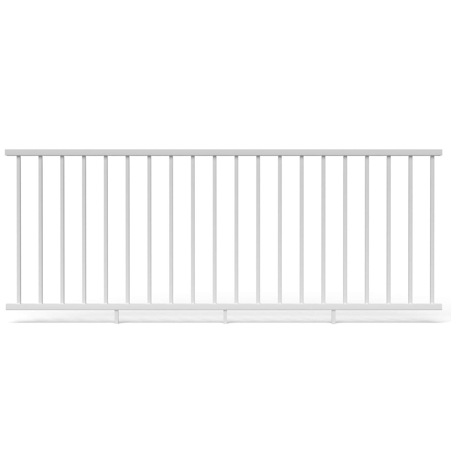 Deckorators Pre-Assembled 8-ft x 36-in Textured white Aluminum Deck Rail Kit
