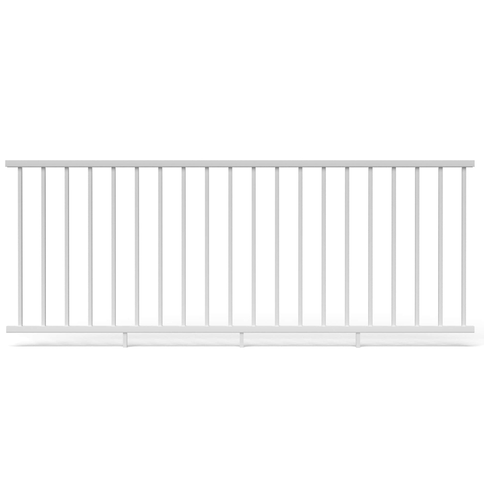 Deckorators Pre-Assembled 8-ft x 36-in Textured white Aluminum Deck Rail Kit
