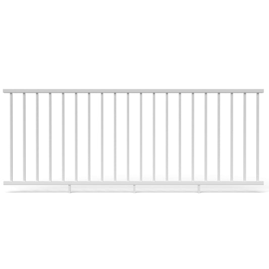 Deckorators Pre-Assembled 8-ft x 36-in Textured white Aluminum Deck Rail Kit