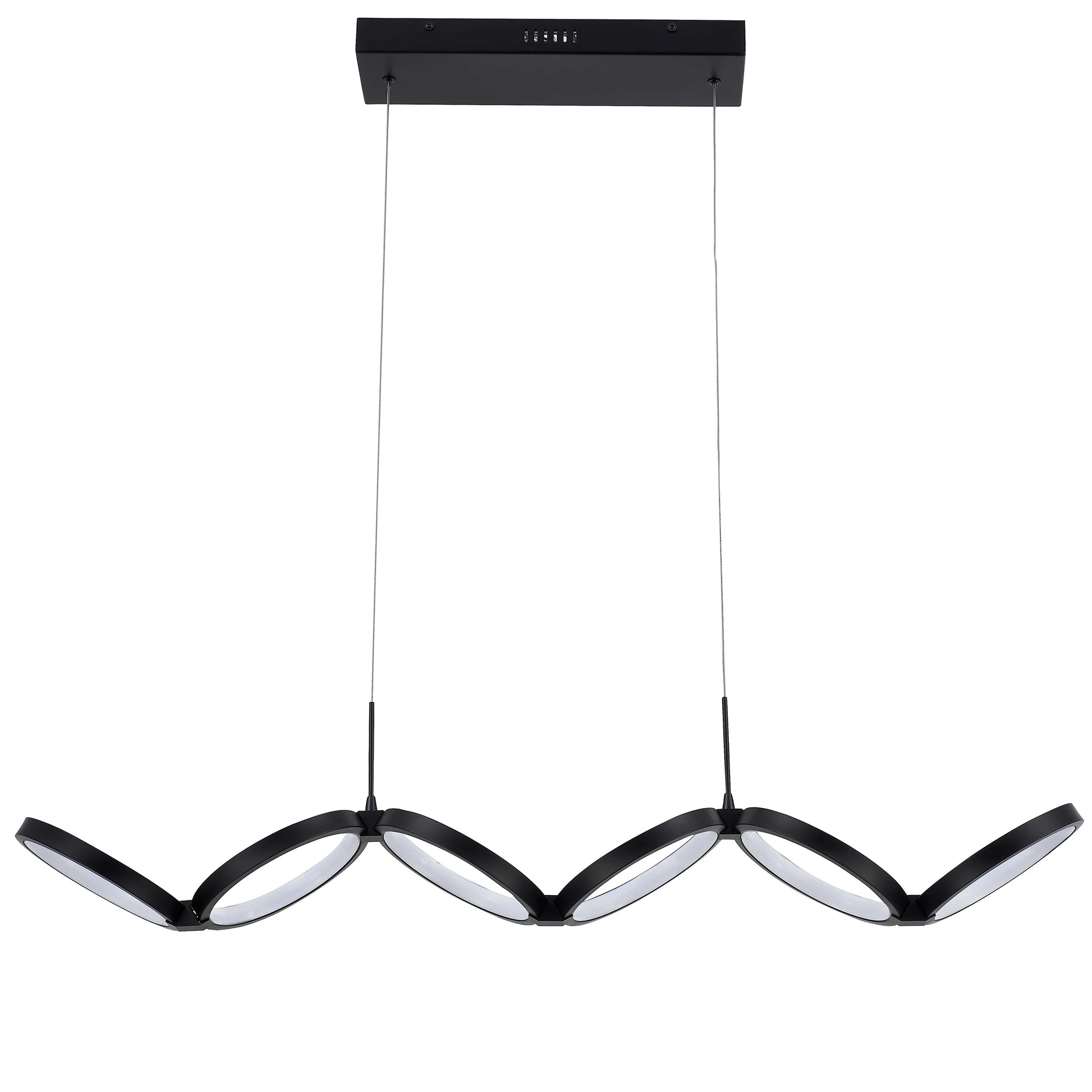 Dainolite Philo 1 -Light Matte Black Modern/contemporary Linear LED Medium Indoor Hanging Pendant Light