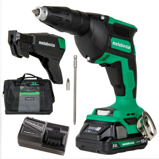 Metabo HPT 18-volt Lithium Ion (li-ion) Collated Fastener Brushless Screw Gun Kit W18DAQBM