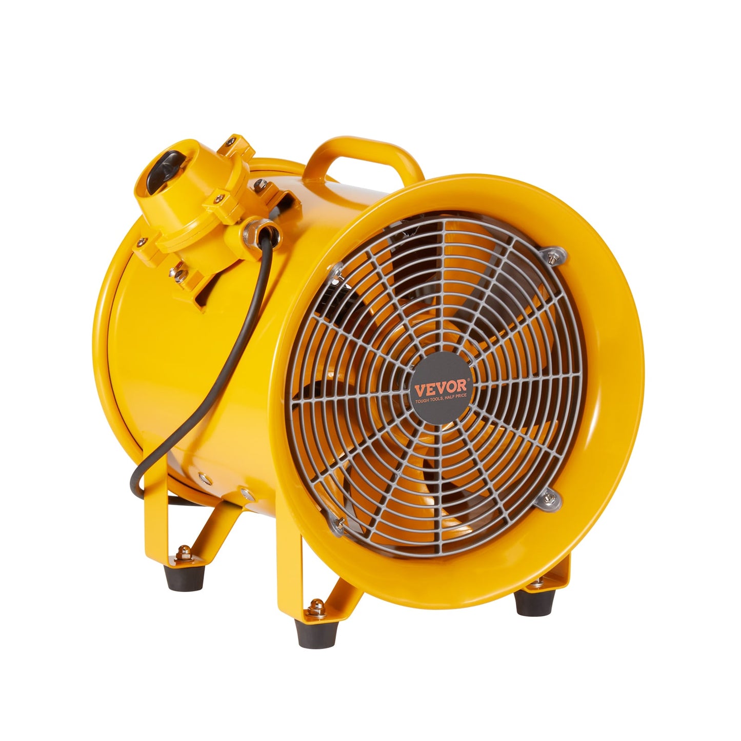 VEVOR 16" Heavy Duty Cylinder Fan 1 -Speed Yellow Air Purifier (Covers: