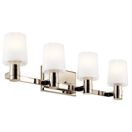 Kichler Adani 30-in 4 Light Polished Nickel Modern/contemporary Bathroom Vanity light