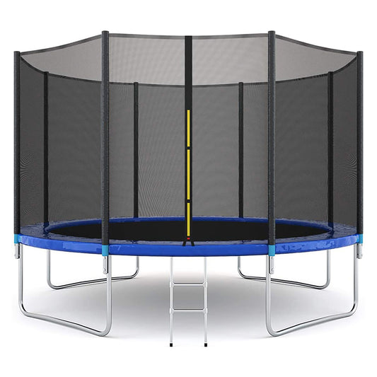 Miki Shinly Trampoline 12-ft Round Kids in Blue