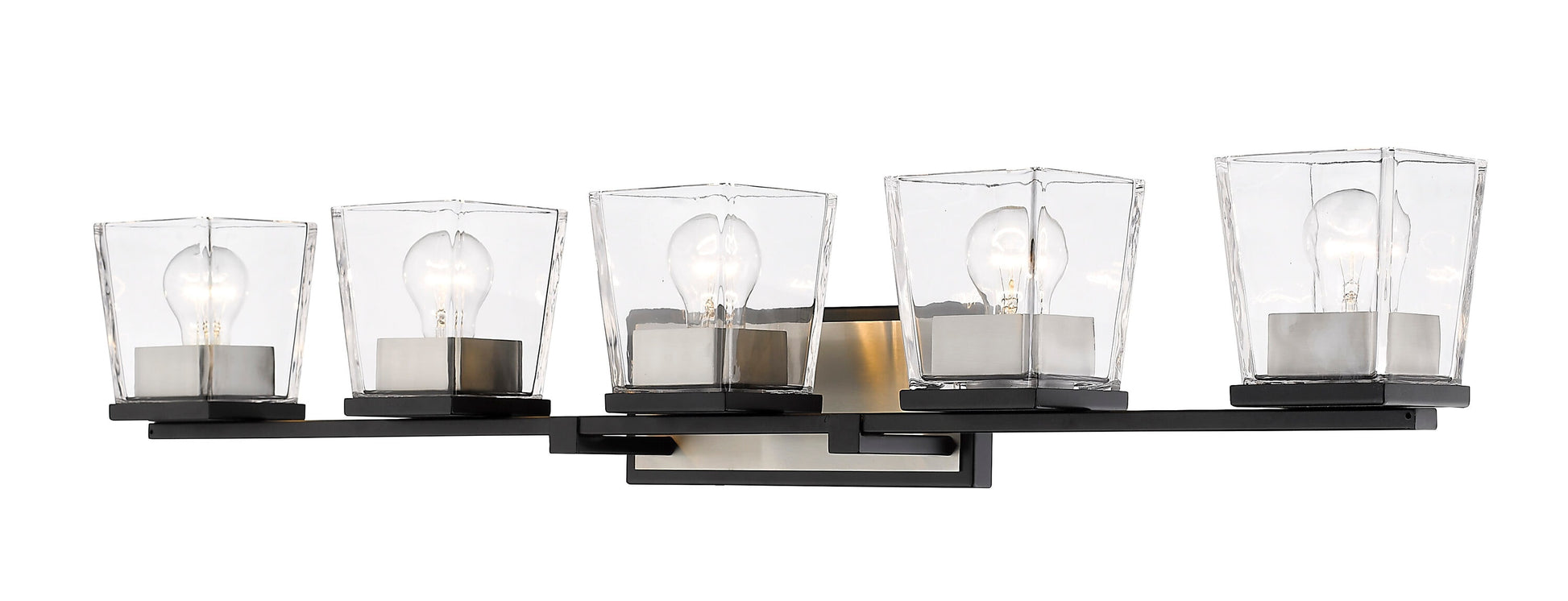 Z-Lite Bleeker Street 42.5-in 5 Light Multiple finishes Multiple colors Transitional Bathroom Vanity light