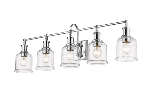 Z-Lite Bryant 40.5-in 5 Light Polished Chrome Industrial Bathroom Vanity light