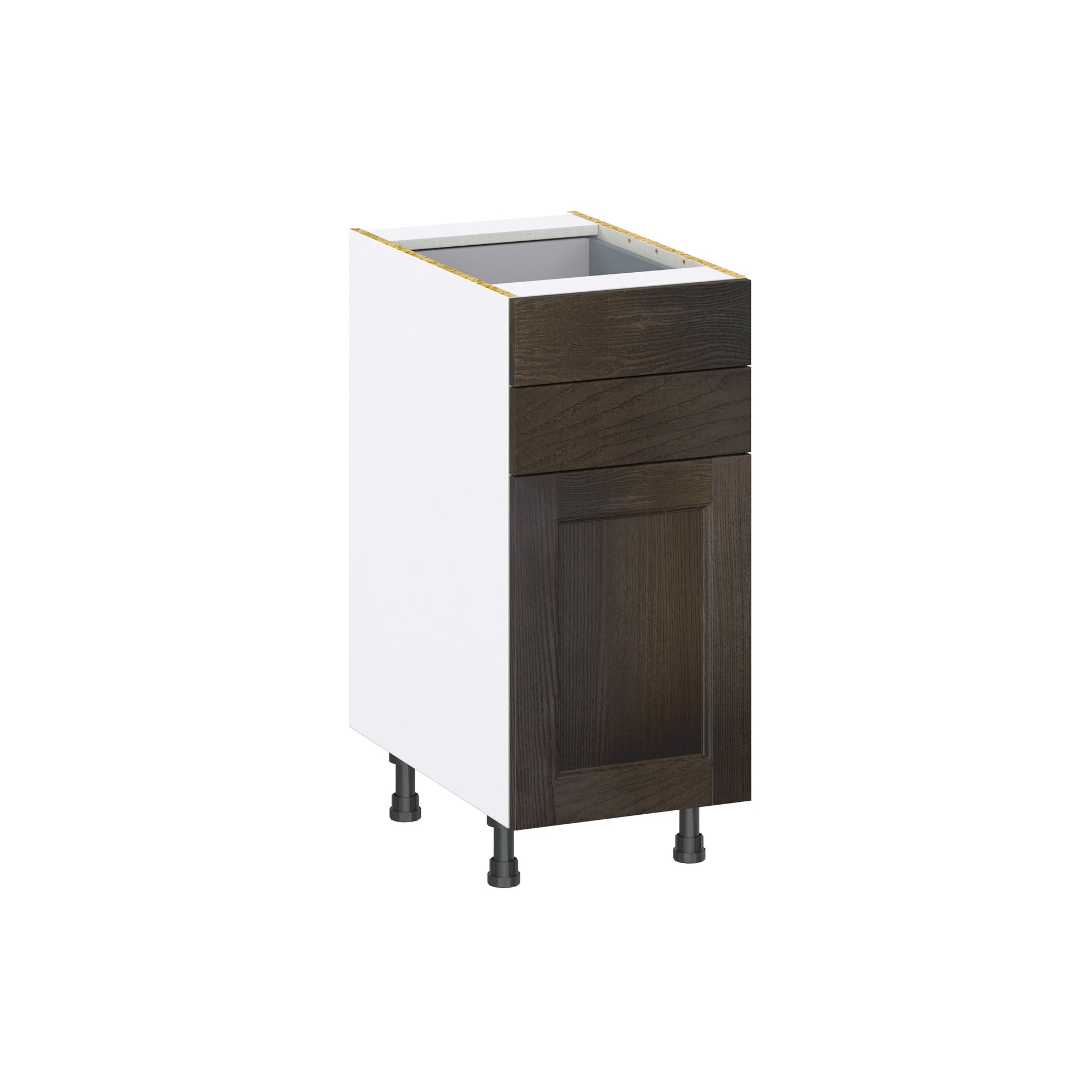 Hugo&Borg Montclaire 15-in W x 34.5-in H x 24.5-in D Chestnut 2 -Drawers Base Fully Assembled Cabinet Recessed Panel Shaker