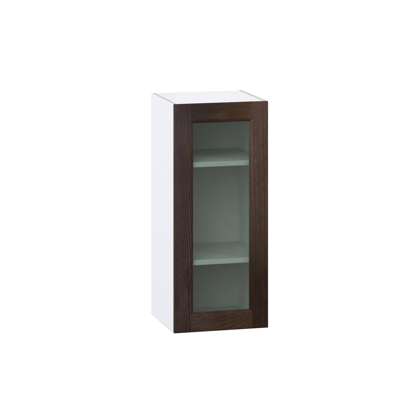 Hugo&Borg Montclaire 15-in W x 35-in H x 14.75-in D Chestnut Wall Fully Assembled Cabinet Glass Panel Shaker