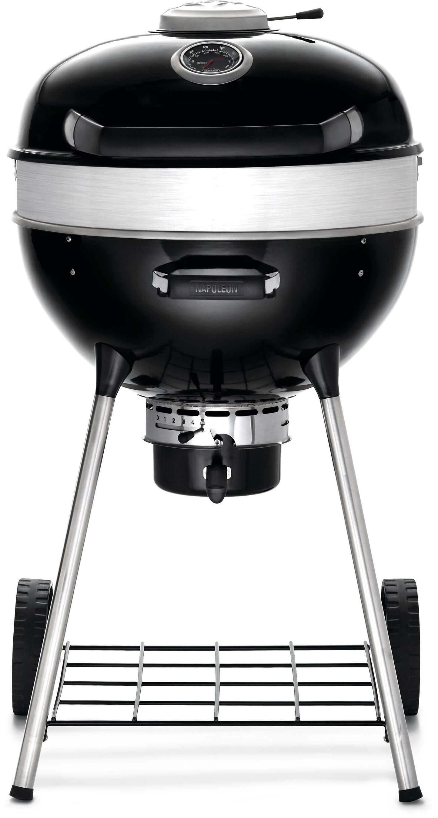 NAPOLEON PRO22 Leg Series 21.5-in W Black/Porcelain Kettle Charcoal Grill