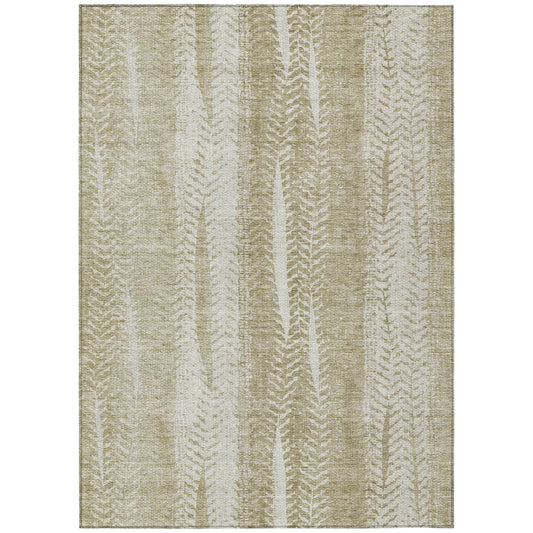Addison Rugs Chantille ACN694BG 9 x 12 (ft) Polyester Beige Rectangular Indoor/Outdoor Geometric Machine washable Area rug