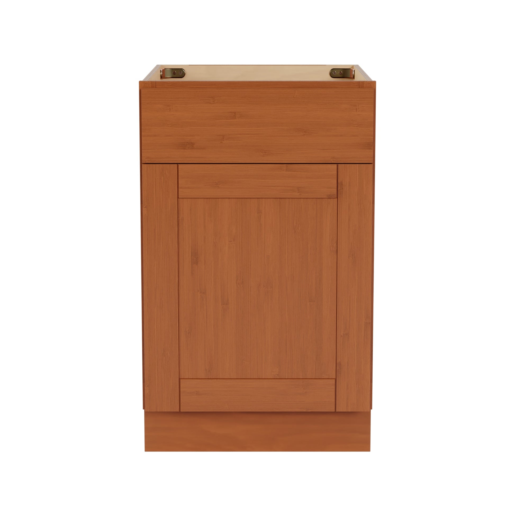 Arcade Green 21-in W x 34.5-in H x 24-in D Natural Bamboo Bamboo Base Fully Assembled Plywood Cabinet Recessed Panel Shaker