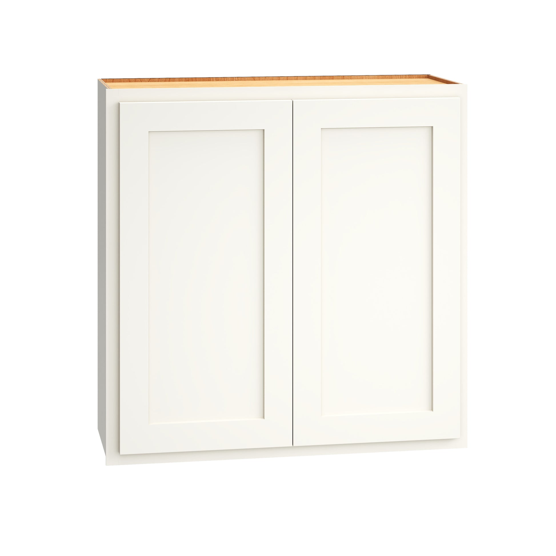 Diamond Express Jamestown 30-in W x 30-in H x 12-in D White Partial Overlay Wall Fully Assembled Plywood Cabinet Recessed Panel Shaker