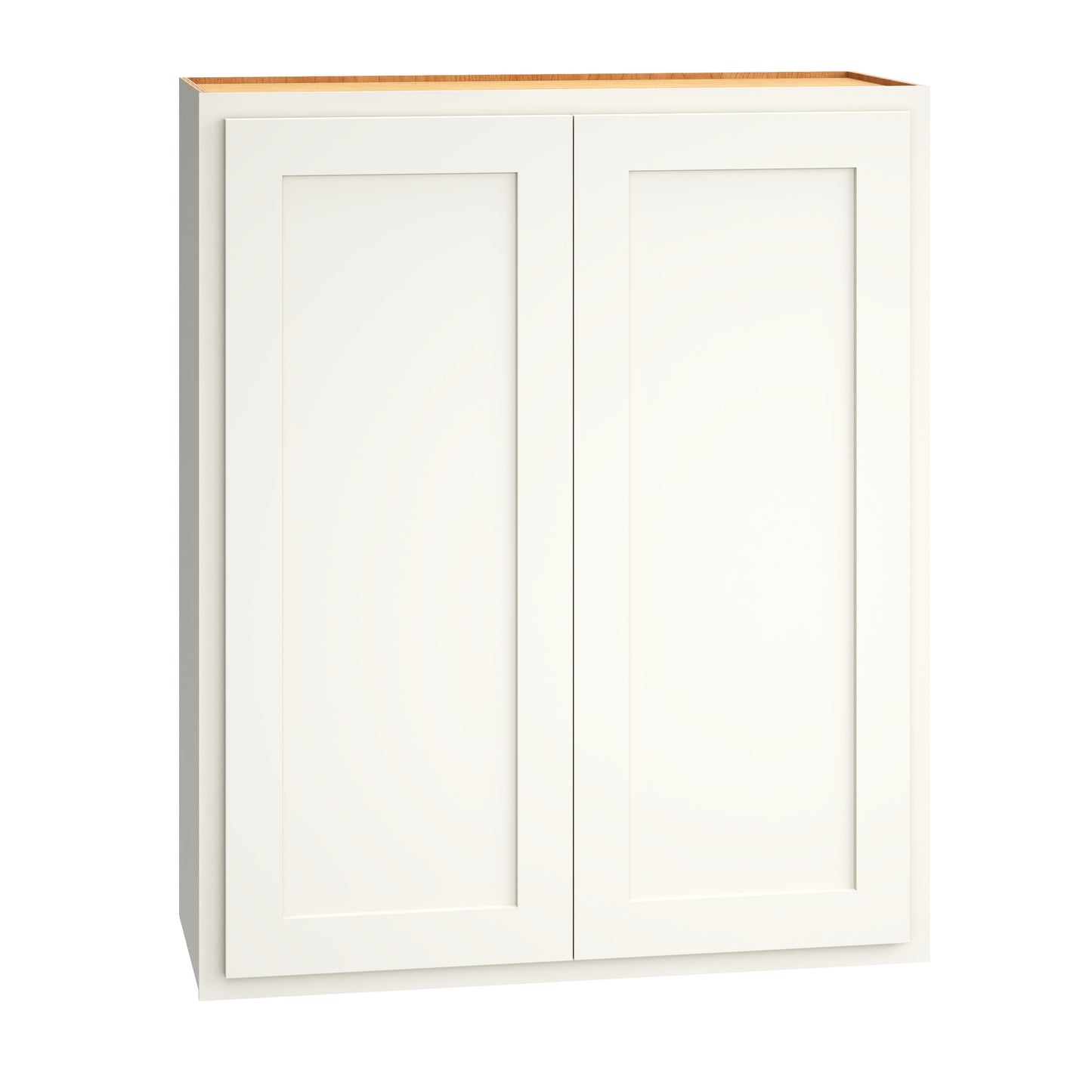 Diamond Express Jamestown 30-in W x 36-in H x 12-in D White Partial Overlay Wall Fully Assembled Plywood Cabinet Recessed Panel Shaker