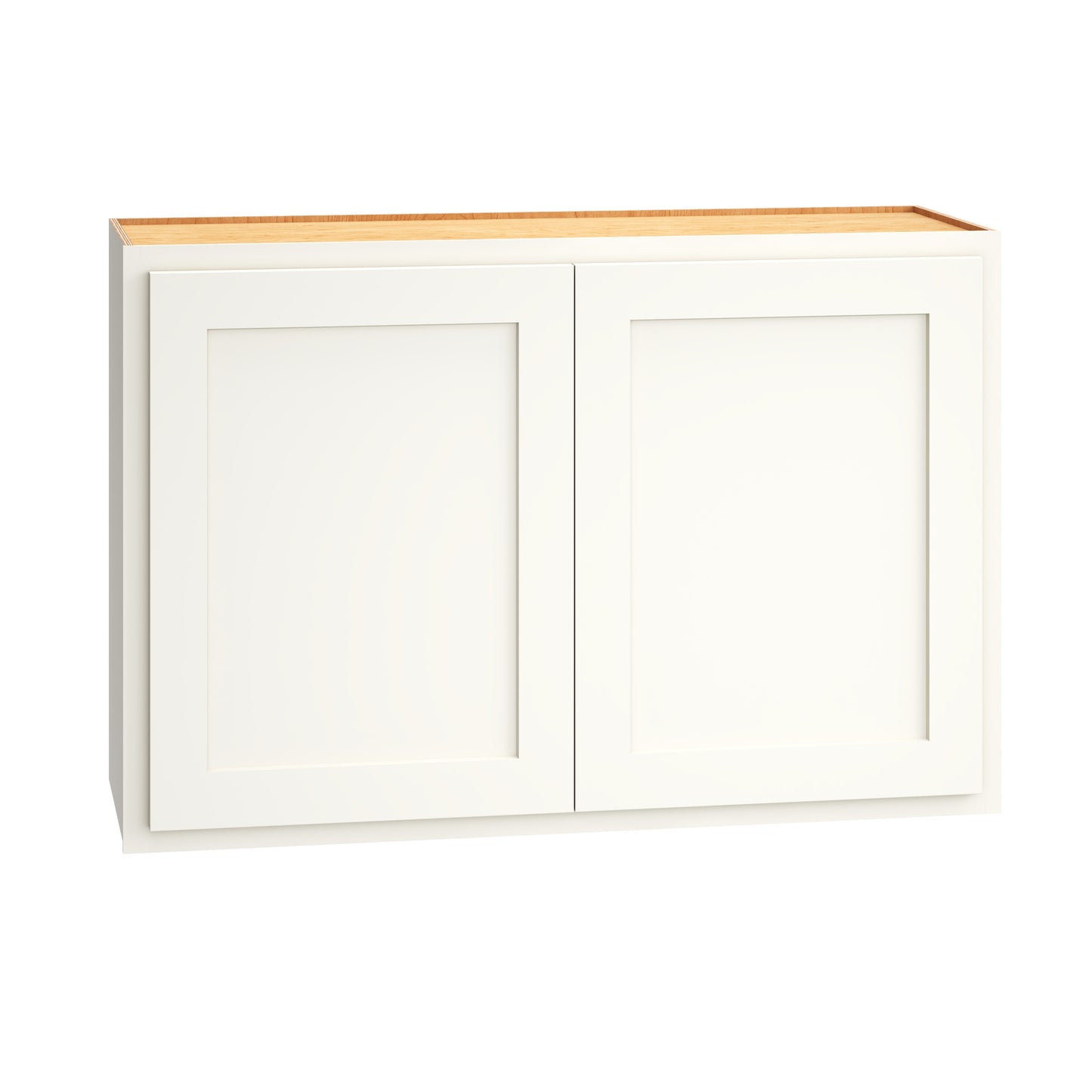 Diamond Express Jamestown 36-in W x 24-in H x 12-in D White Partial Overlay Wall Fully Assembled Plywood Cabinet Recessed Panel Shaker