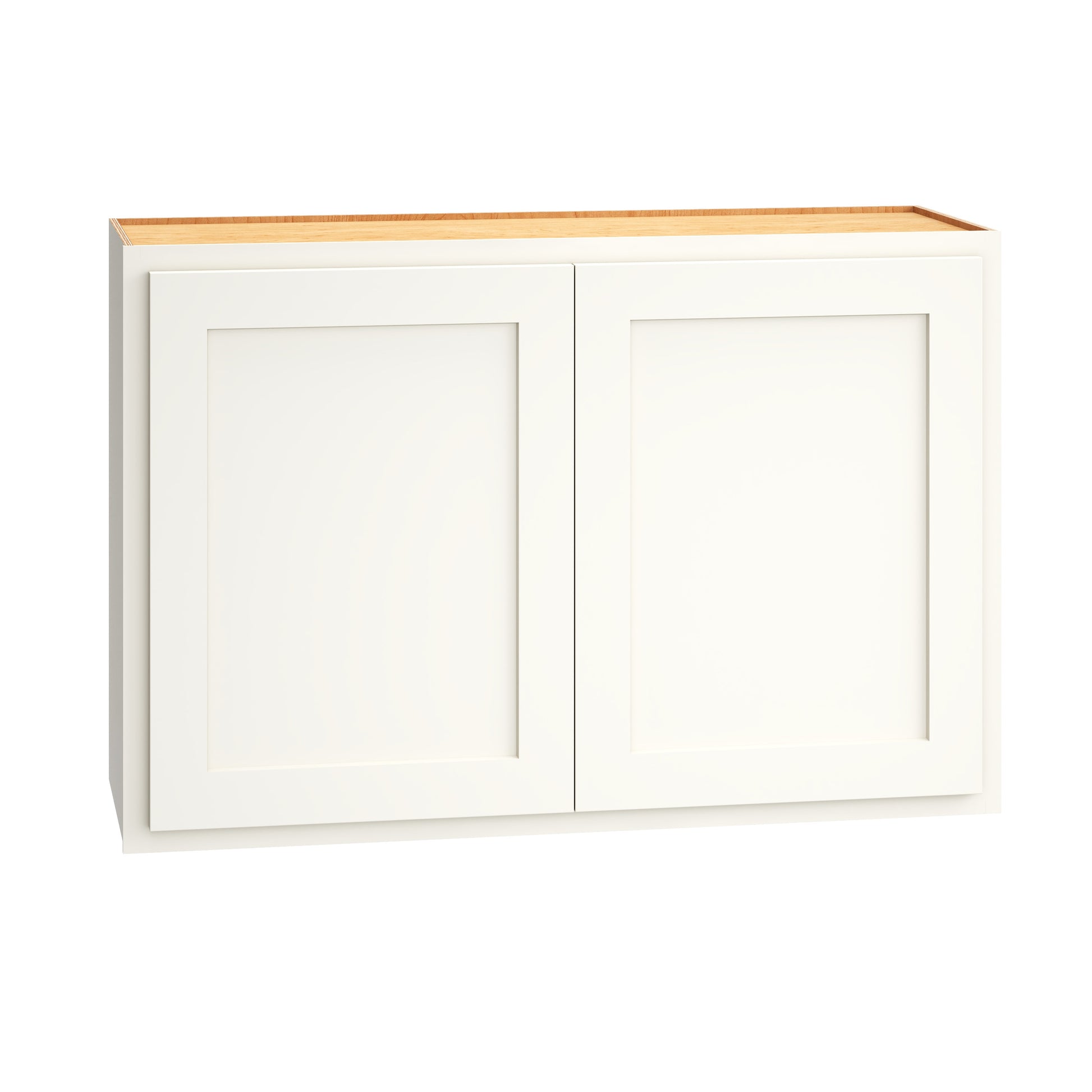 Diamond Express Jamestown 36-in W x 24-in H x 12-in D White Partial Overlay Wall Fully Assembled Plywood Cabinet Recessed Panel Shaker