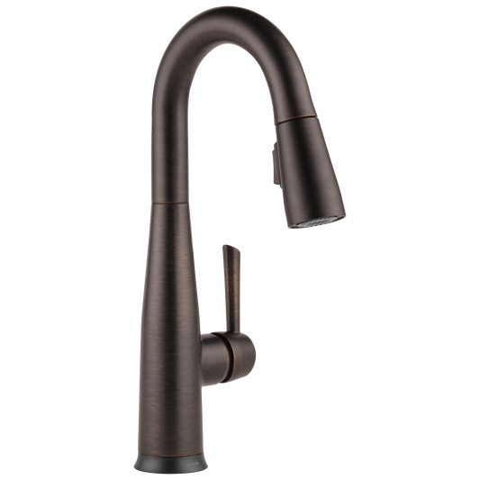 Delta Essa Touch2O Venetian Bronze Single Handle Deck-mount Touch-on Bar and Prep Kitchen Faucet with Sprayer