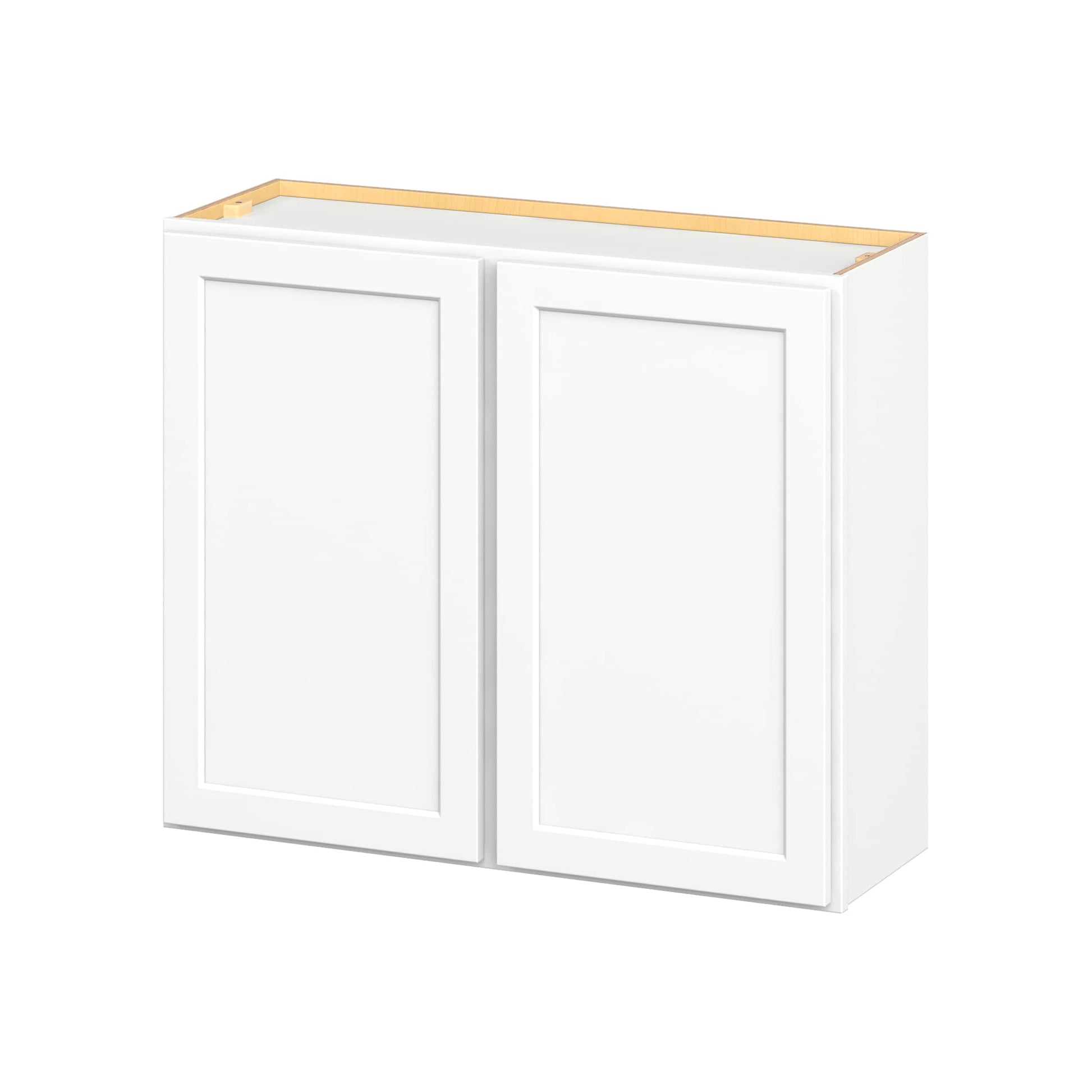 Hugo&Borg PRO Glendale 36-in W x 30-in H x 12-in D Pure White Wall Ready to Assemble (RTA) Plywood Cabinet Recessed Panel Shaker