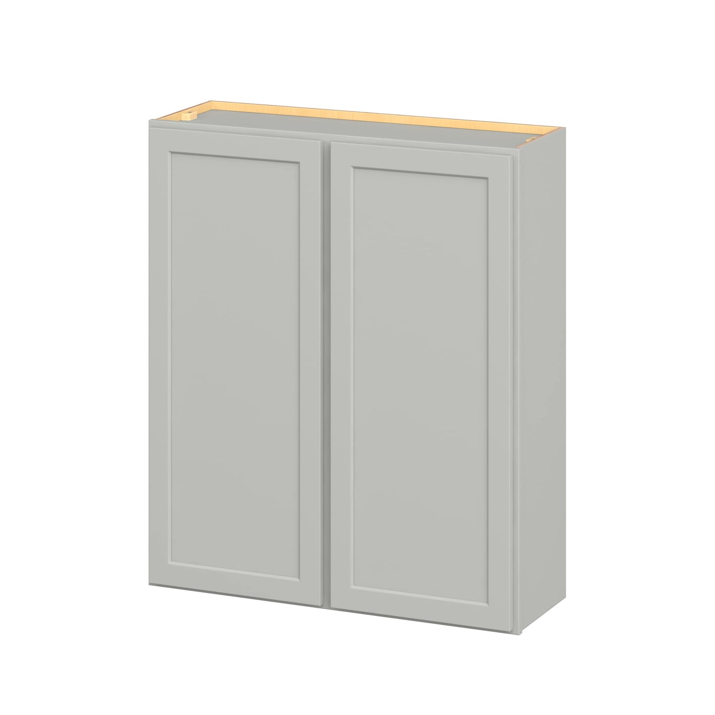 Hugo&Borg PRO Jasper 36-in W x 42-in H x 12-in D Whisper Gray Wall Ready to Assemble (RTA) Plywood Cabinet Flat Panel Shaker