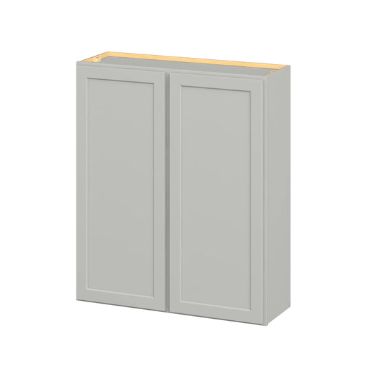 Hugo&Borg PRO Jasper 36-in W x 42-in H x 12-in D Whisper Gray Wall Ready to Assemble (RTA) Plywood Cabinet Flat Panel Shaker