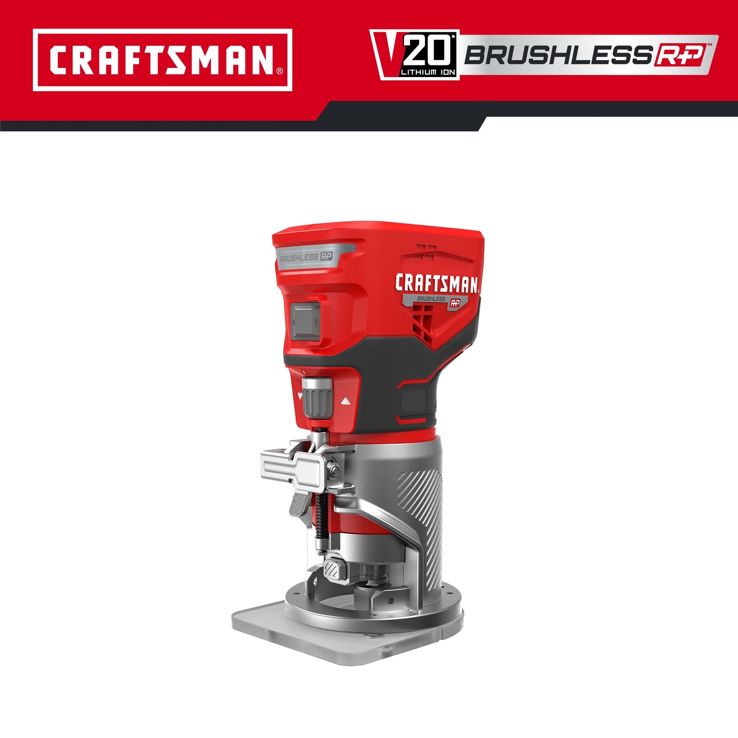 CRAFTSMAN V20 RP 1/4-in Variable Brushless Fixed Cordless Router (Bare Tool) CMCW400B