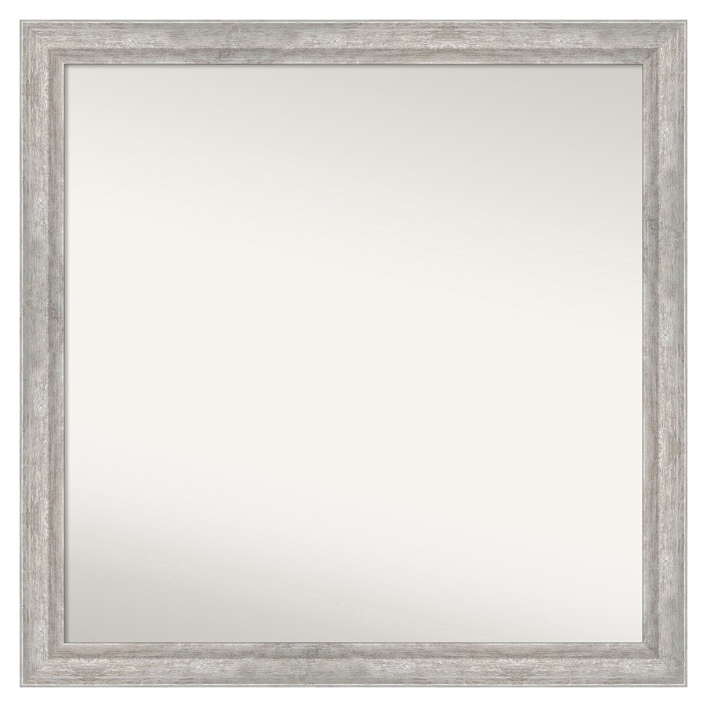 Amanti Art Angled Silver Frame 29.25-Inches W x 29.25-Inches H Square Angled Silver Framed Vanity Mirror