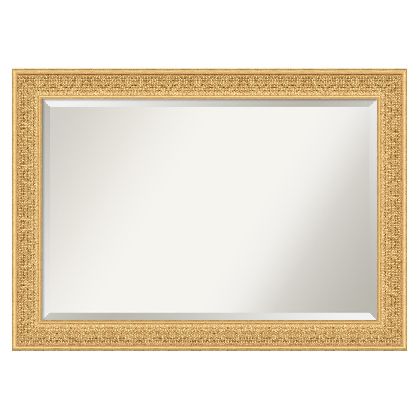 Amanti Art Trellis Gold Frame 41.75-Inches W x 29.75-Inches H Rectangle Trellis Gold Framed Vanity Mirror